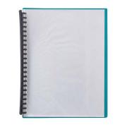Winc Display Book A4 Refillable 20 Pocket Clear Front Cover Green Back Cover
