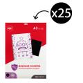 Thumbnail image of GBC Leathergrain Back Binding Cover A3 300 GSM Black Pack 25