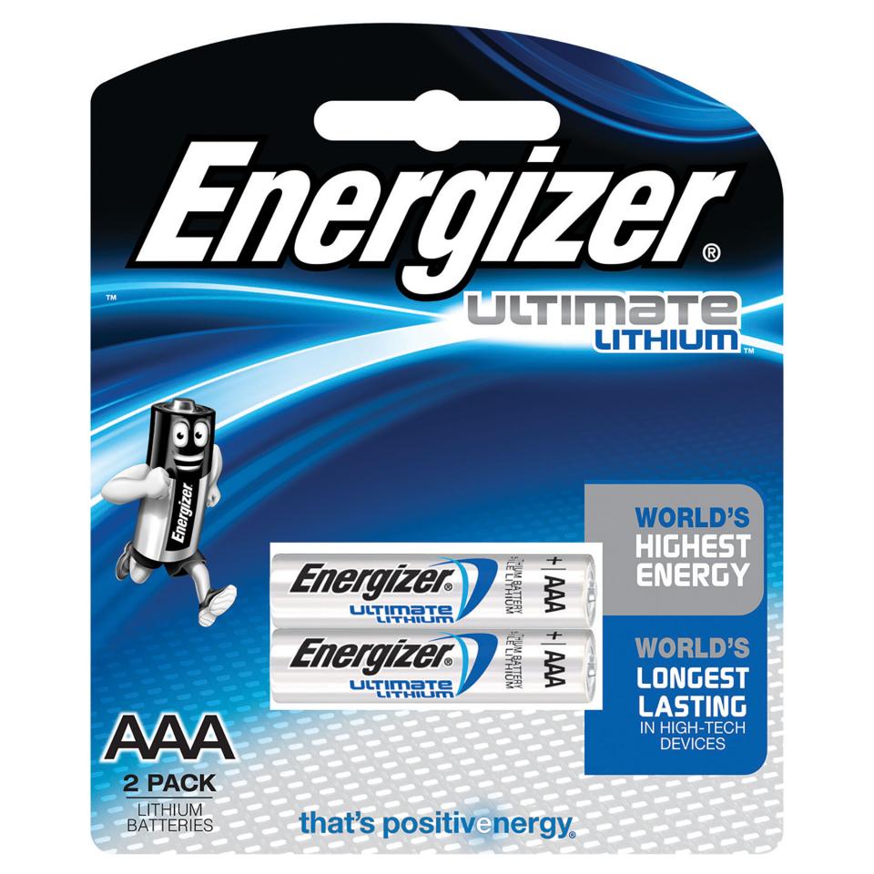 Energizer Ultimate Lithium AAA Batteries Pack 2
