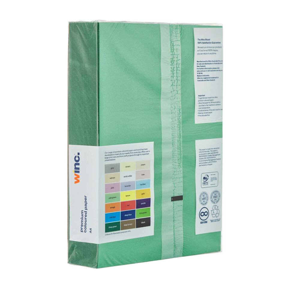 Winc Premium Coloured Copy Paper A4 80gsm Purple