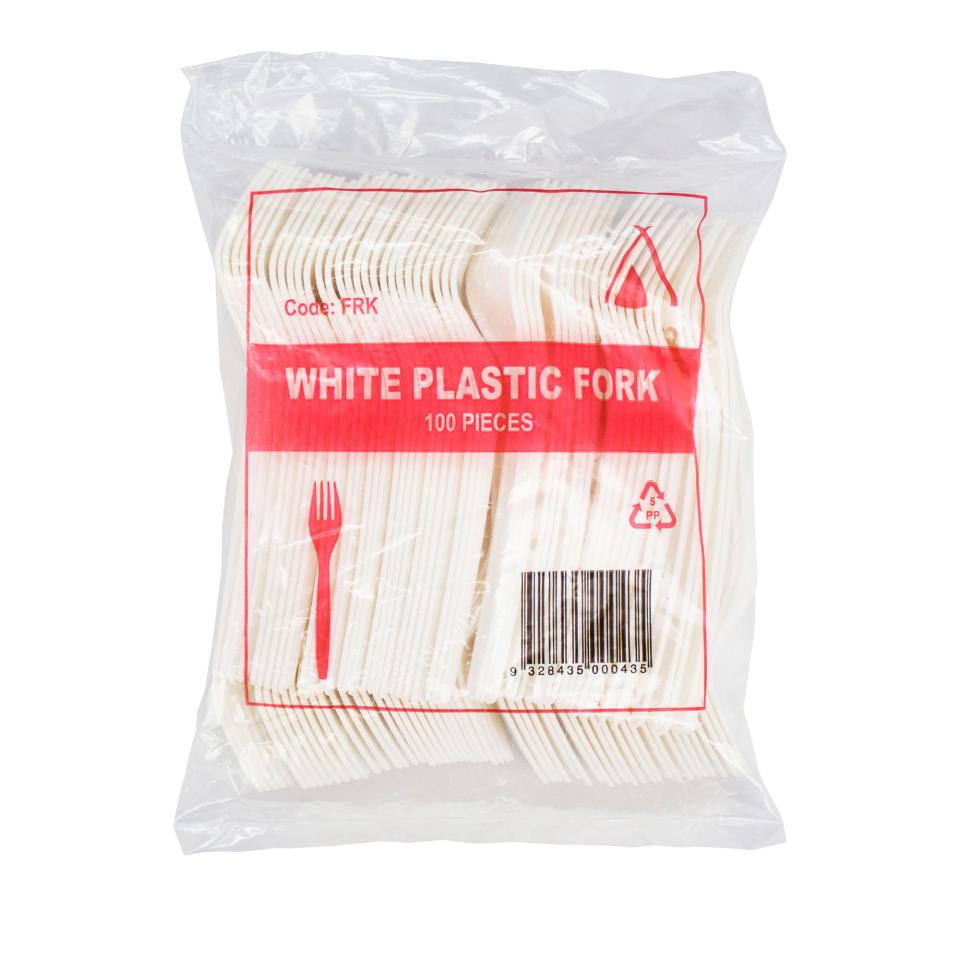 Tailored Packaging Plastic Cutlery Fork Pack 100