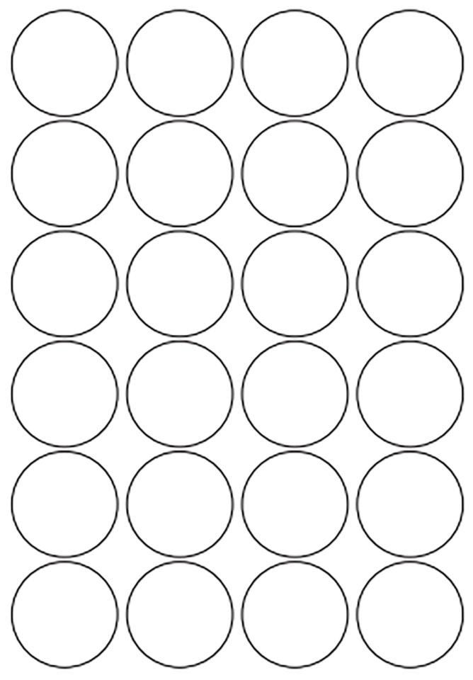 Download Labels 553 Matte 45mm Circle Whites Box 100 | Winc Yellowimages Mockups