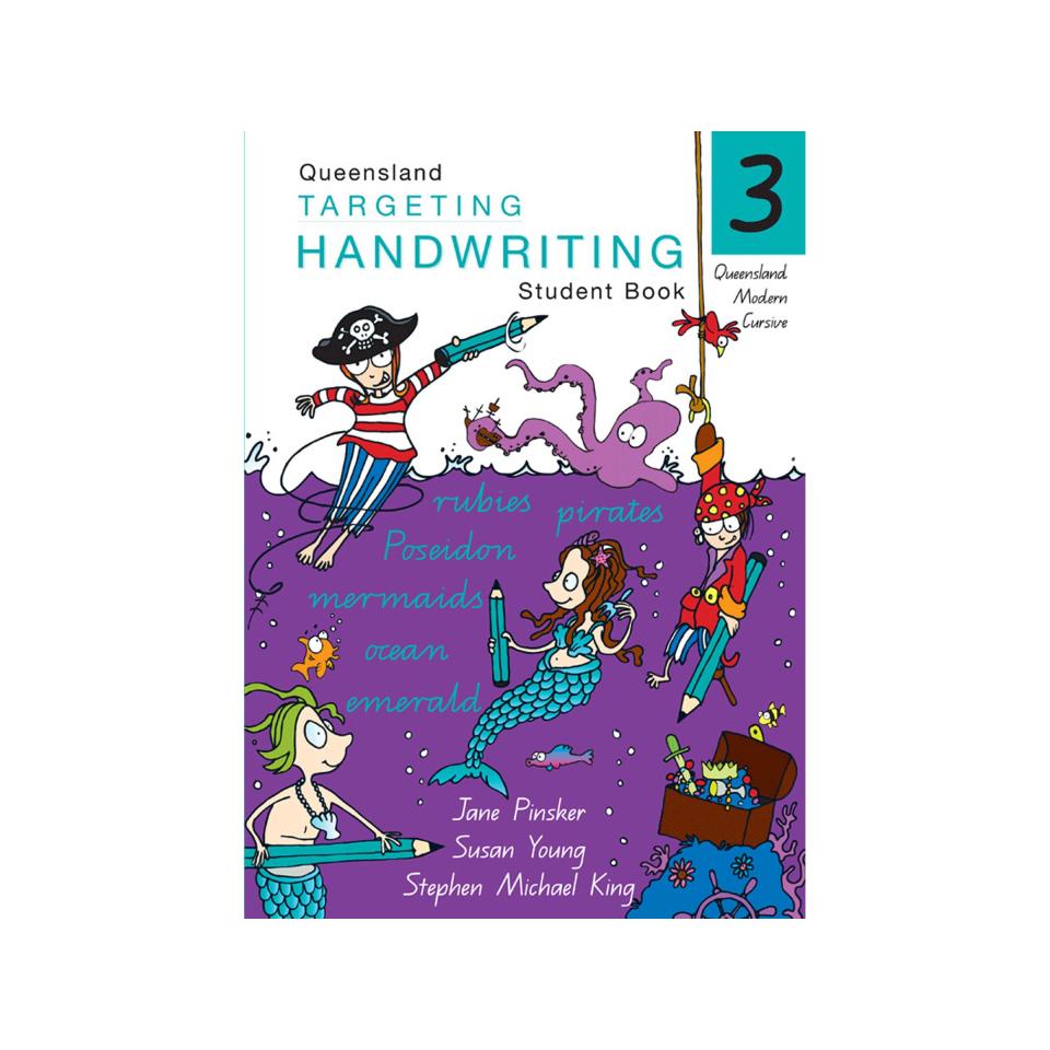 Pascal Press Targeting Handwriting QLD Student Book 3 Jane & Young Pinsker