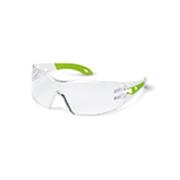 Uvex Pheos Small White/Lime Arms Clear Anti Fog Inside Scratch Resistant Outside