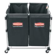 Rubbermaid Commercial Executive Series Collapsible X-Cart Multi-Stream Black