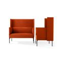 Thumbnail image of Jonas Ihreborn Talk Sofa High Back with Black Frame 2.5 Seater Warwick Beachcomber Terracotta 