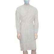 Hospital Gown Elastic Cuff White Box Of 50