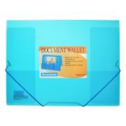 Beautone Cool Frost Document Wallet A4 3 Flap Blue