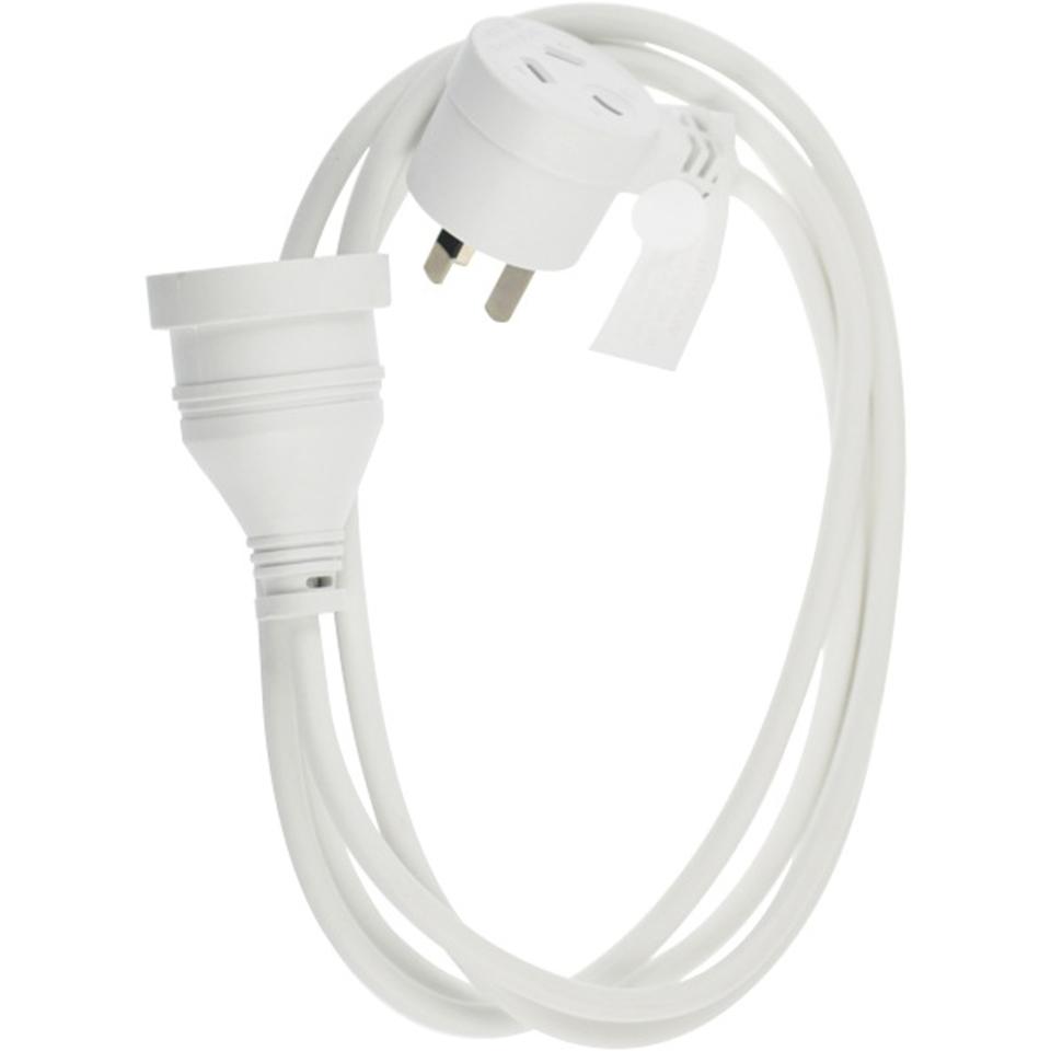 Sansai Extension Power Cord Spgy-2m With Piggyback Plug 2m Image