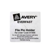 Avery White Everfast File Pin Holder - 300 Per Pack