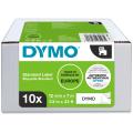 Thumbnail image of Dymo D1 Label Cassette Tape 12mm x 7m  Black On White Value Pack 10