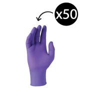 PURPLE NITRILE-XTRA Gloves Xtra Purple Large Box 50