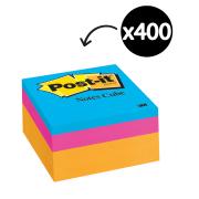 Post-it Notes Cube 76 x 76mm Ultra Colours 400 Sheets Each 