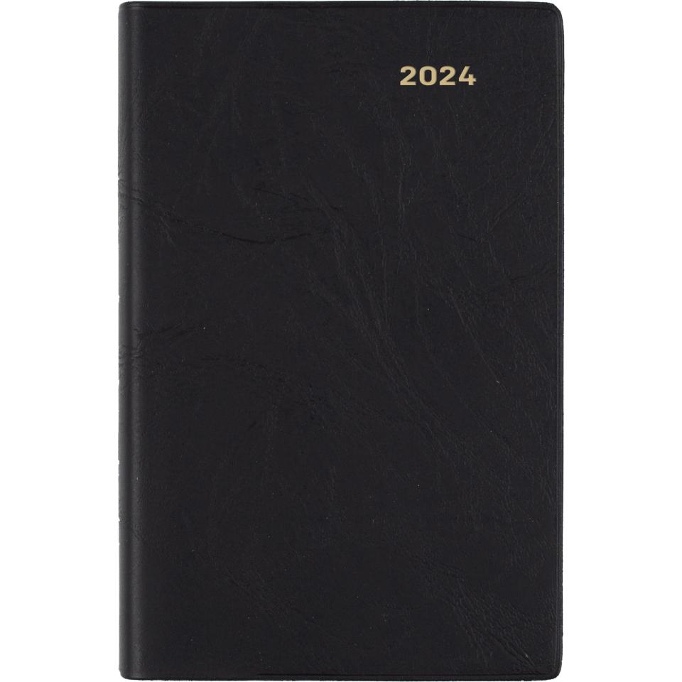 Collins Debden 2024 Belmont Pocket Diary B7R Week to View Black