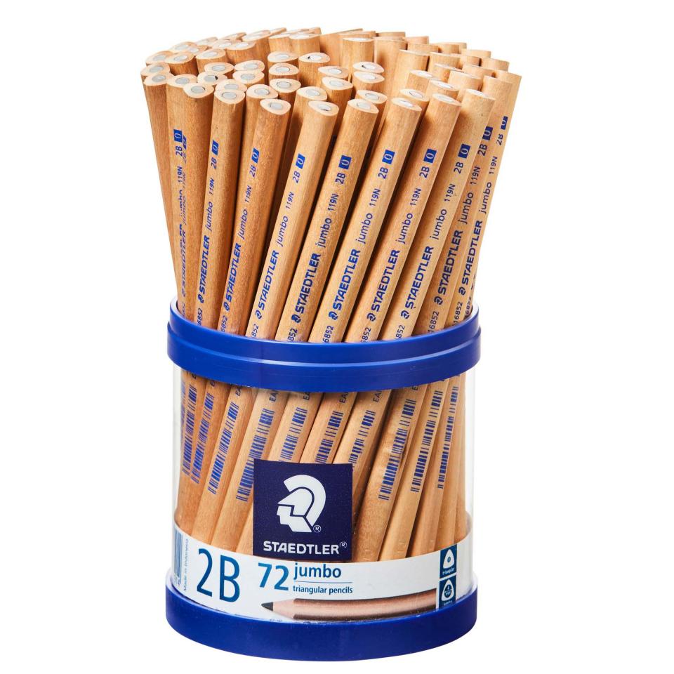 Staedtler Triangular Colored Pencils, Assorted Colors, Set of 72