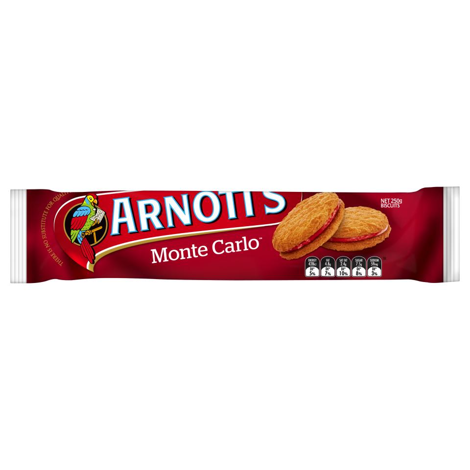Arnotts Monte Carlo Biscuits 250g
