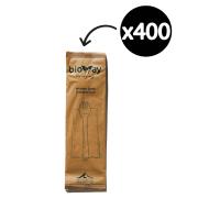 Bioway Wooden Spork & Napkin Set Carton 400