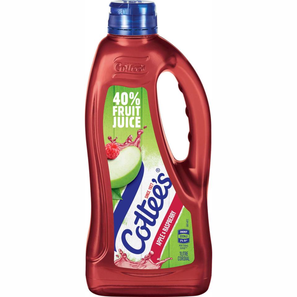 Cottees Cordial Apple Raspberry 1 Litre
