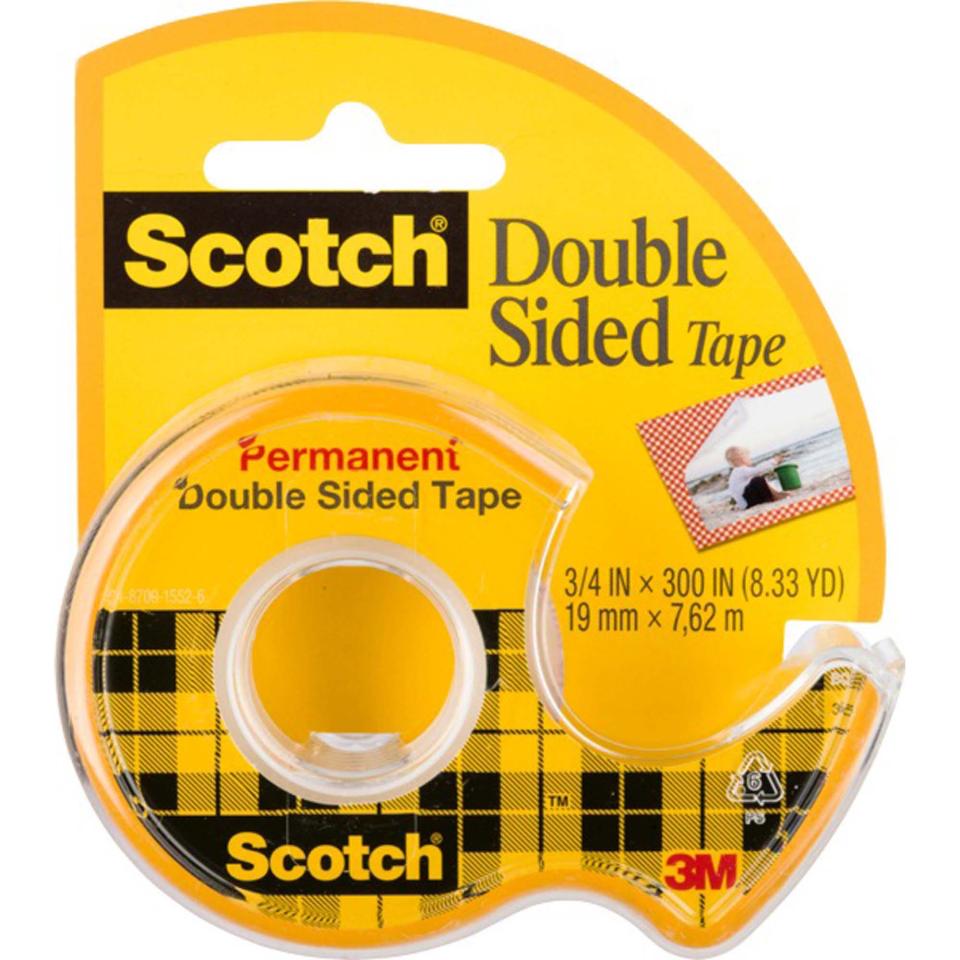 Scotch 237 Double Sided Tape 19mm x 7.6m With Dispenser Image