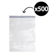 Austar Press Seal Bag Blue Stripe 530mm x 550mm Carton 500