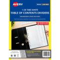 Thumbnail image of Avery Dividers A4 Polypropylene Printed 1-20 Numerical Tab White