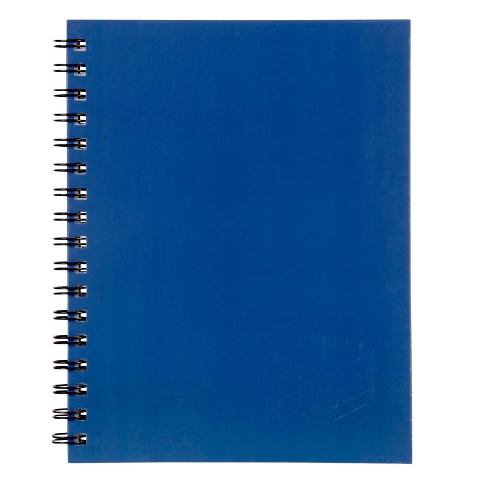 Spirax Hard Cover Notebook Side Opening A5 225 x 175mm 200 Page Royal Blue