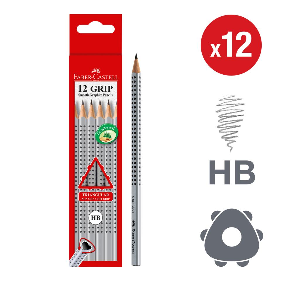 Grip 2001 Triangular Graphite Pencils HB - Box of 12 Image