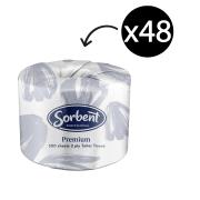 Sorbent Professional 25002 Premium Toilet Tissue 2 Ply 300 Sheets Carton 48