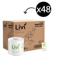 Thumbnail image of Livi Basics 7008 Toilet Tissue 2 Ply 400 Sheets Carton 48