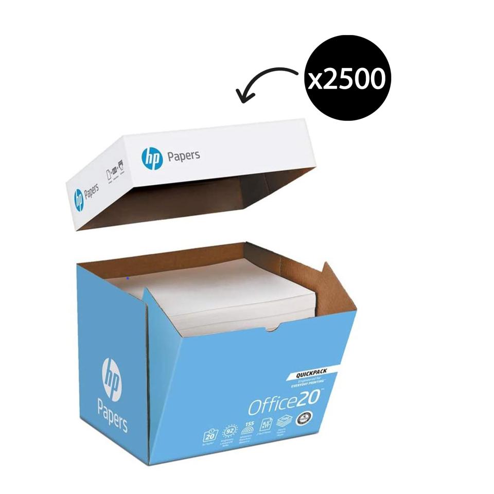 HP Office Paper Unwrapped Carbon Neutral A4 80gsm White Carton 2500 Sheets