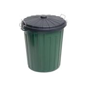 Plastic Garbage Bin And Lid 46Lt 78024 Green