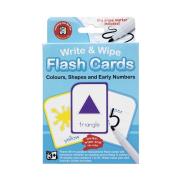 Learning Can Be Fun Write & Wipe Flash Cards - Colours Shapes And Early Numbers