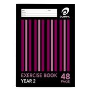 Olympic Exercise Book A4 QLD Ruling Stapled Year 2 48 Pages