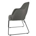 Thumbnail image of Durafurn Sorbet Chair Black Sled Base In Anthracite Woven Fabric