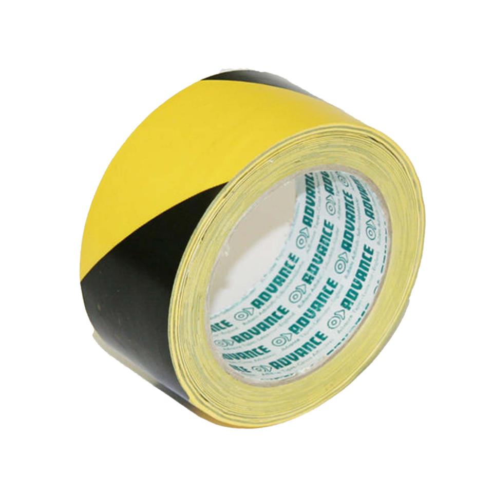 Floor Marking GT8 PVC Adhesive Tape Yellow/Black 48mmx33m Roll Image