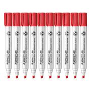 Staedtler Lumocolor Whiteboard Marker Chisel Tip Red Box 10