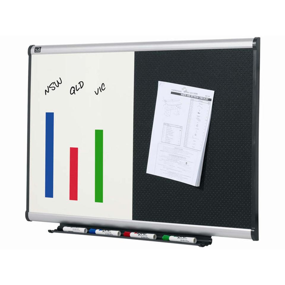 Quartet Prestige Combo Board Aluminium Frame Foam 600X900Mm Image