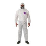Alphatec 1500 Coverall With Hood White Medium