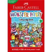 Faber-Castell Monster Party 60 Page Colouring Book