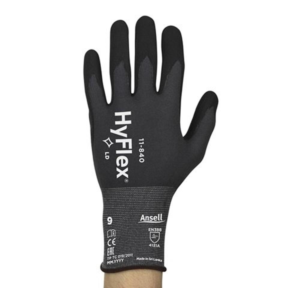 Ansell Hyflex 11-840  Fortix Palm Dipped Gloves Pair