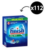 Finish All-In-One Dishwasher Tablets Regular Box 112
