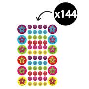 Australian Teaching Aids Stars & Mini Stars Foil Stickers Pack 144