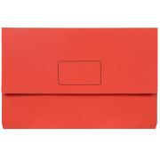 Marbig Slimpick Document Wallet Foolscap Red Pack 10