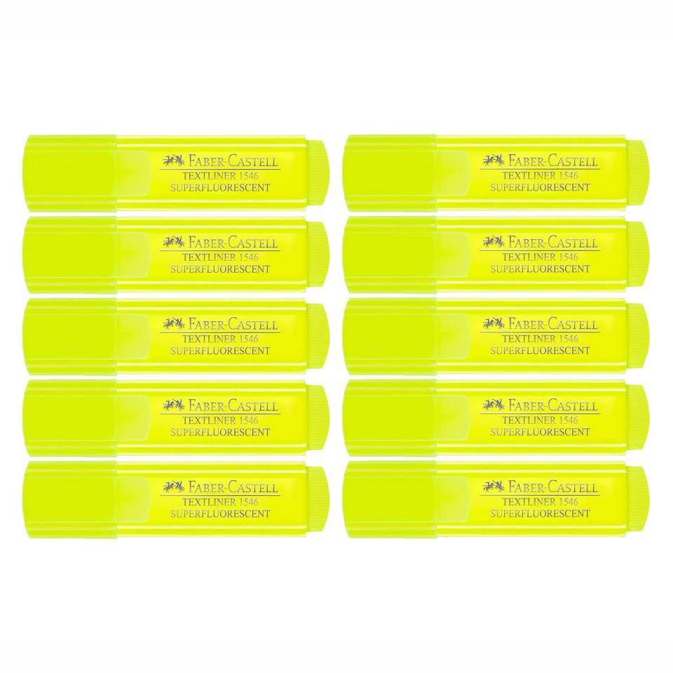 Faber-Castell Textliner Ice Highlighter Yellow Box 10
