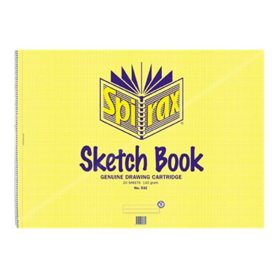 Spirax No.532 Sketch Book 20 Leaf 422X594mm A2