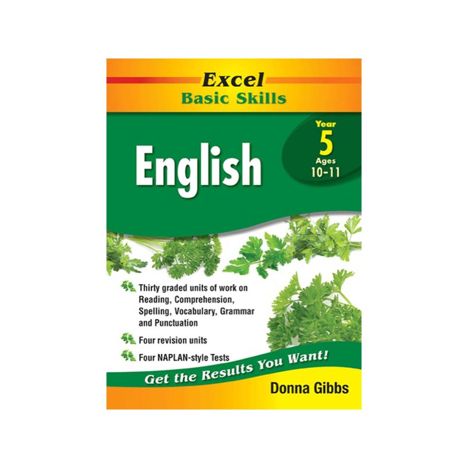 Pascal Press Excel Basic Skills - English Year 5 Author Donna Gibbs