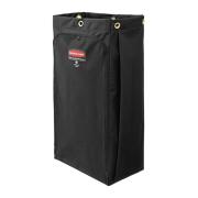 Rubbermaid Commercial Canvas Bag for Janitorial Cleaning Carts Vinyl Lining Black