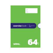 Winc Exercise Book A4 9mm Thirds 56gsm Red Margin 64 Pages