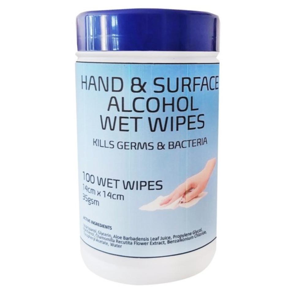 Offshoot Antibacterial Hand & Surface Wipes Aloe Vera Tub 100