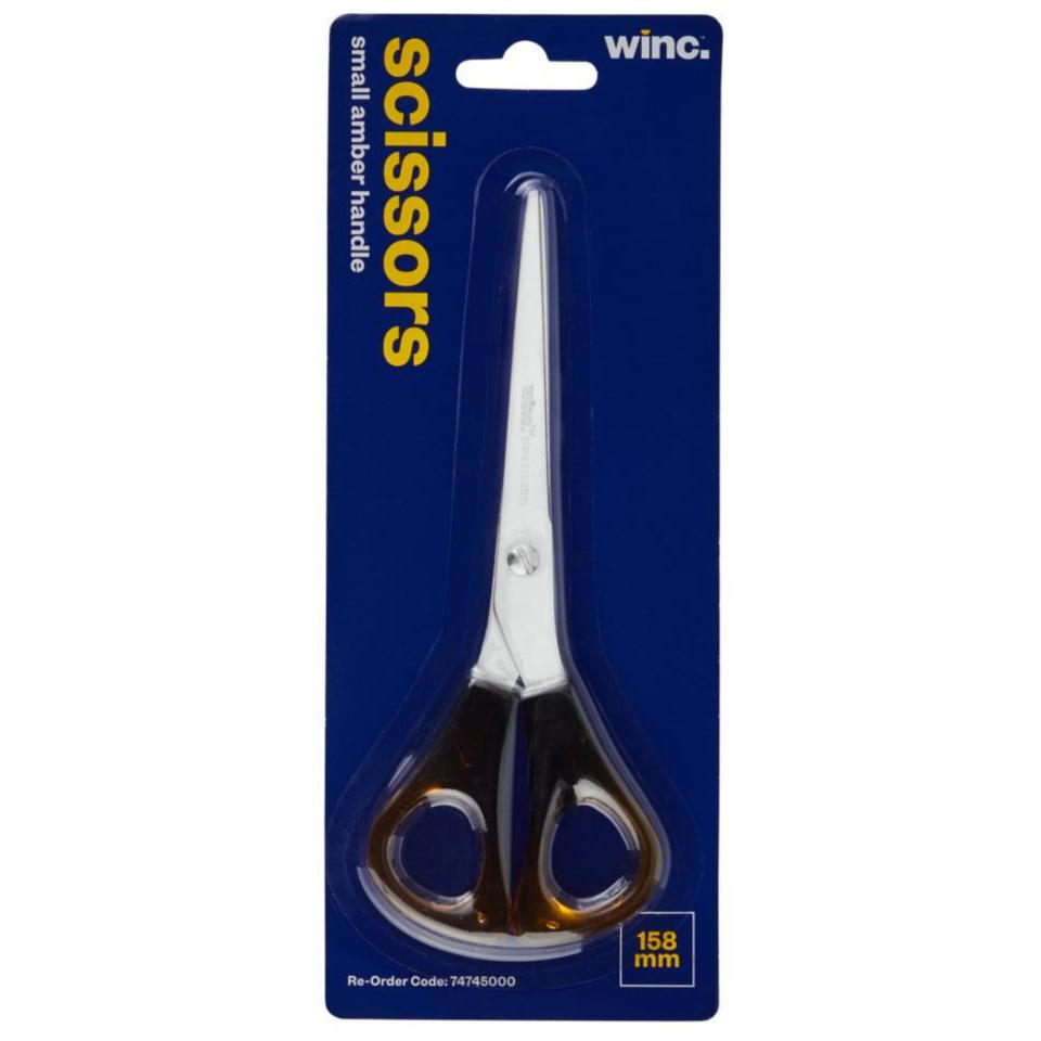 Winc Scissors 158mm Small Amber Handle